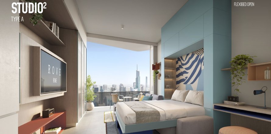 Apartemen di Dubai Marina, UEA 1 ruangan, 36.78 m2 nomor 670011