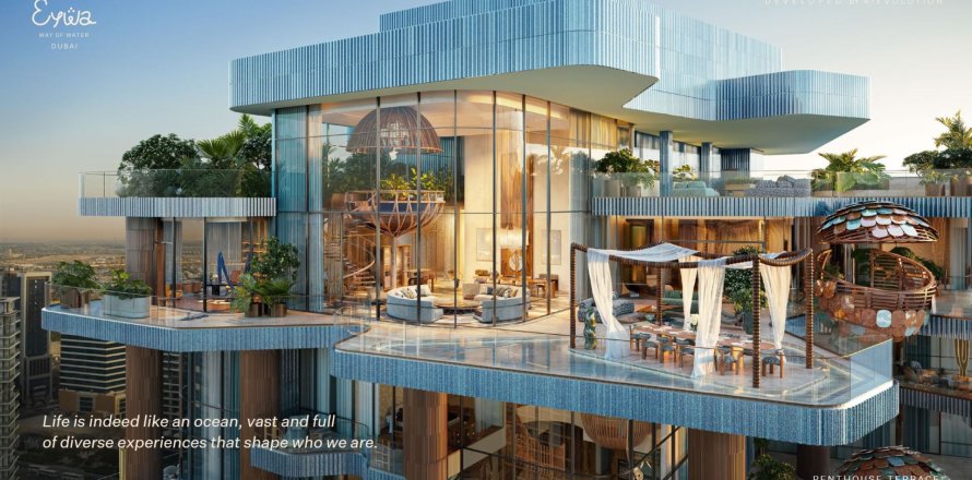 Paritalo Business Bay, Dubai, Arabiemiraatit 5 makuuhuonetta, 931.54 m2 № 711108