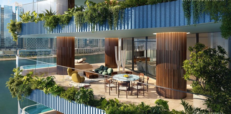 Huoneisto Business Bay, Dubai, Arabiemiraatit 2 makuuhuonetta, 445.19 m2 № 711104