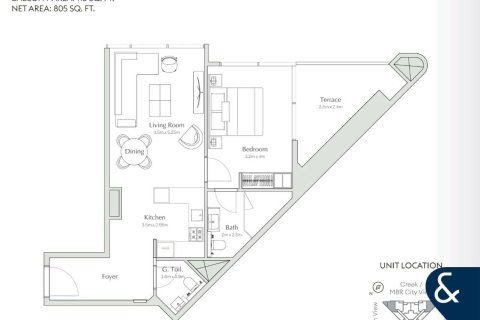 Huoneisto Business Bay, Dubai, Arabiemiraatit 1 makuuhuone, 75 m2 № 666339 - kuva 13