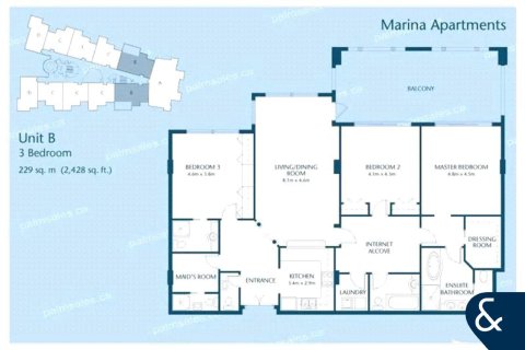 Appartamento in affitto a Palm Jumeirah, Dubai, EAU 3 camere da letto, 256 mq. № 698551 - foto 30