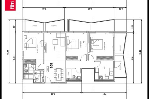 Apartment in Dubai, UAE 3 bedrooms, 154.6 sq.m. № 696689 - photo 14