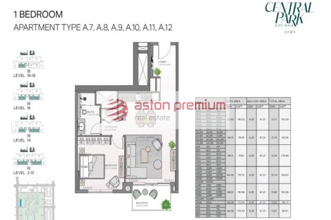Apartment sa City Walk, Dubai, UAE 1 silid-tulugan, 73 sq.m. № 698608 - larawan 12