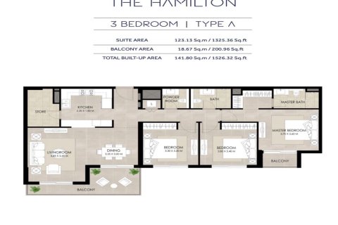 Apartment sa Dubai, UAE 3 silid-tulugan, 141 sq.m. № 696198 - larawan 10