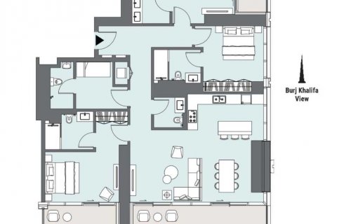 Apartemen di PENINSULA di Business Bay, Dubai, UEA 3 kamar tidur, 179 m2 nomor 637429 - foto 7