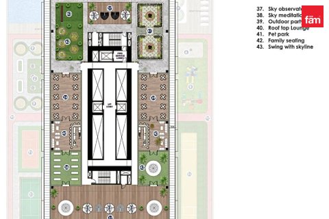 Apartman u Business Bay, Dubai, UAE 2 spavaćih soba, 104.8 m2 Br. 732917 - fotografija 13