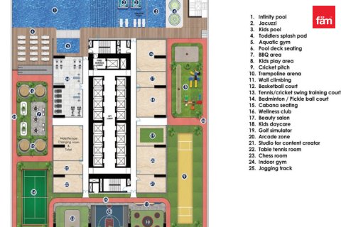 Apartman u Business Bay, Dubai, UAE 2 spavaćih soba, 104.8 m2 Br. 732917 - fotografija 11