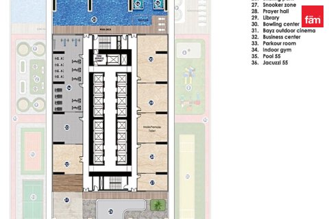Apartman u Business Bay, Dubai, UAE 2 spavaćih soba, 104.8 m2 Br. 732917 - fotografija 12