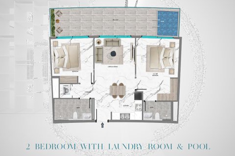 Apartmán v Majan, Dubai, SAE 1 spálňa, 75 m2 č. 678122 - Fotografia 17