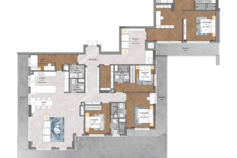 Appartement te koop in Majan, Dubai, VAE 1 kamer, 43 vr.m., nr 732749 - foto 14