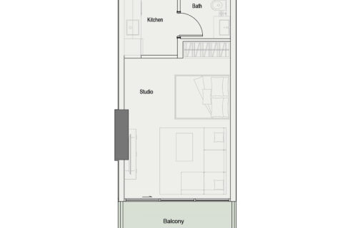 Apartament na sprzedaż w Jumeirah Village Circle, Dubai, ZEA 1 pokój, 40 mkw., nr 732750 - zdjęcie 6