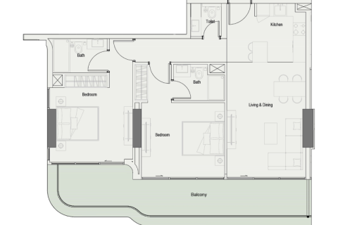 Apartament na sprzedaż w Jumeirah Village Circle, Dubai, ZEA 1 pokój, 40 mkw., nr 732750 - zdjęcie 8
