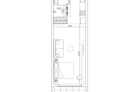 Apartemen di Dubai Studio City, UEA 1 ruangan, 42 m2 nomor 732819 - foto 5