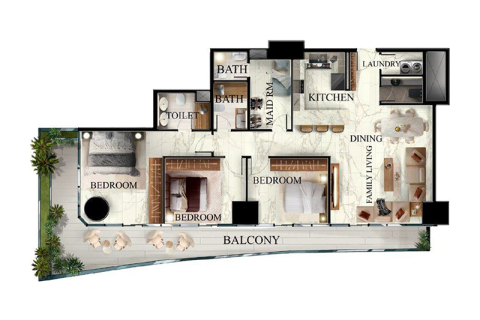 Apartament në Al Reem Island, Abu Dhabi, Emiratet e Bashkuara Arabe 1 dhomë, 46 m2. № 732816 - Foto 8