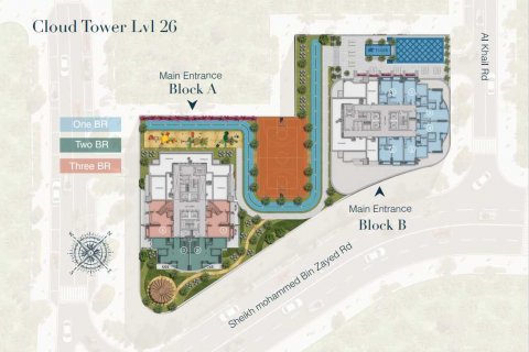 Byt v CLOUD TOWER v Jumeirah Village Triangle, Dubai, SAE 3 ložnice, 192 m² Č.: 637260 - fotografie 6