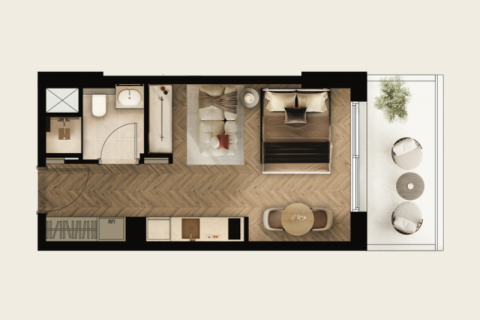 Apartman u gradu Dubai Studio City, UAE 1 soba, 31 m2 Br. 732675 - Slika 3