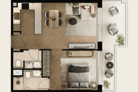 Apartman u gradu Dubai Studio City, UAE 1 soba, 31 m2 Br. 732675 - Slika 4
