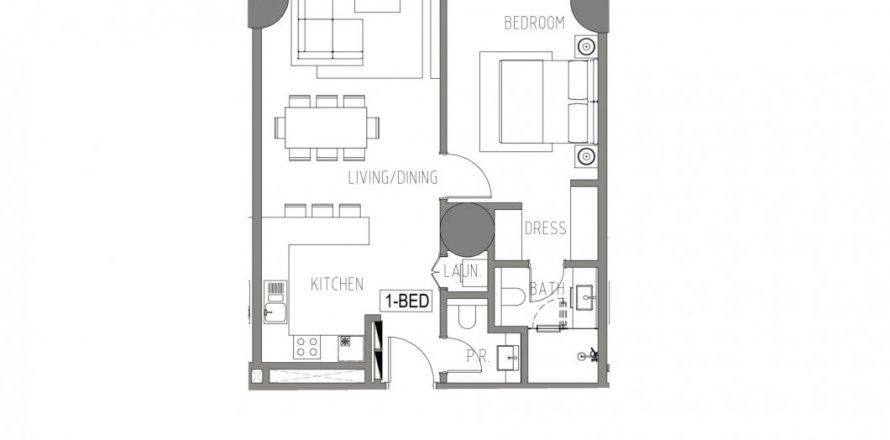 Пәтер CASA DAMAC TOWER, Al Sufouh, Дубай, БАӘ-да 1 жатын бөлме, 99.74 м² № 345945