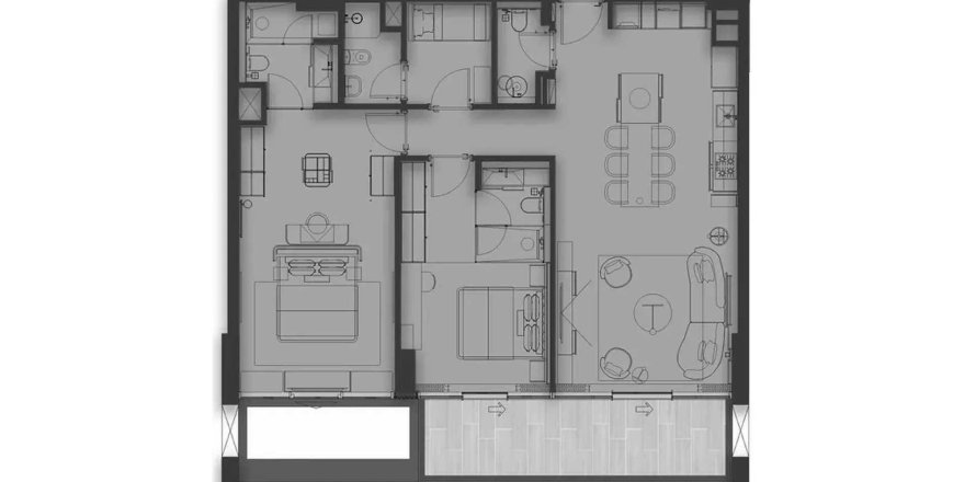 Appartamento a Dubai, EAU 2 camere da letto, 85 mq. № 691923