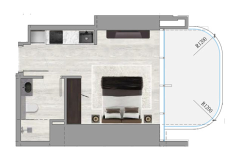 Apartament na sprzedaż w Motor City, Dubai, ZEA 1 pokój, 35 mkw., nr 732768 - zdjęcie 2
