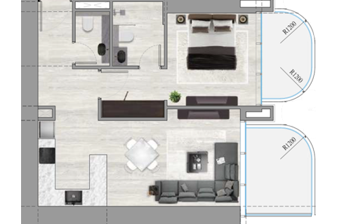 Apartament na sprzedaż w Motor City, Dubai, ZEA 1 pokój, 35 mkw., nr 732768 - zdjęcie 3