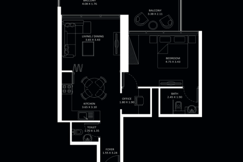 Leilighet til salgs i Jumeirah Village Circle, Dubai, Emiratene 1 rom Nr. 732769 - Foto 8