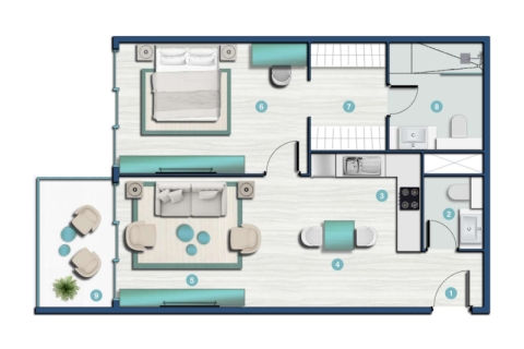 Apartman u gradu Al Hamra Village, Ras Al Khaimah, UAE 1 soba, 43 m2 Br. 690045 - Slika 13