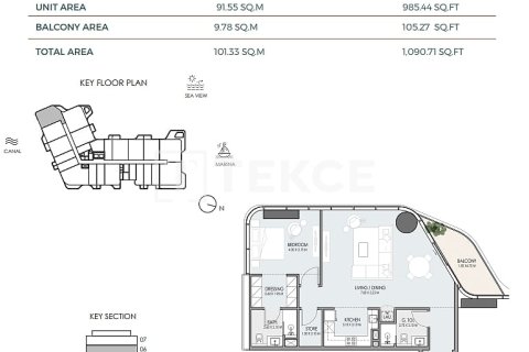 Apartamento en venta en Dubai, EAU 2 dormitorios, 110 m2 № 652905 - foto 22