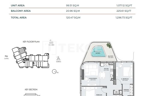 Apartment sa Dubai, UAE 1 silid-tulugan, 83 sq.m. № 652904 - larawan 30