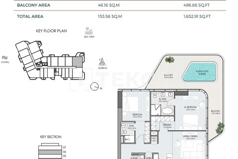 Apartment sa Dubai, UAE 1 silid-tulugan, 83 sq.m. № 652904 - larawan 27