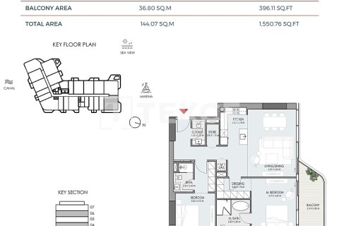 Apartment sa Dubai, UAE 1 silid-tulugan, 83 sq.m. № 652904 - larawan 29
