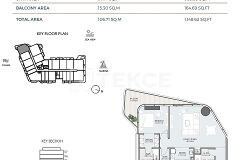 Apartment sa Dubai, UAE 1 silid-tulugan, 83 sq.m. № 652904 - larawan 23