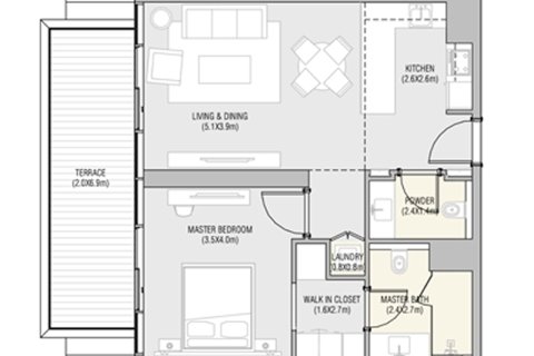 Apartamento en venta en Saadiyat Island, Abu Dhabi, EAU 1 dormitorio, 76 m2 № 689704 - foto 5