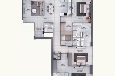 Apartman u gradu Al Furjan, Dubai, UAE 1 spavaća soba, 73 m2 Br. 689706 - Slika 9