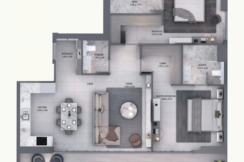 Apartman u gradu Al Furjan, Dubai, UAE 1 spavaća soba, 73 m2 Br. 689706 - Slika 7