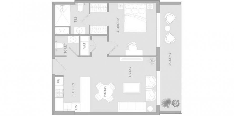 Apartment in VERDAN1A 3 in Dubai Land, UAE 1 bedroom, 70.7 sq.m. № 630755