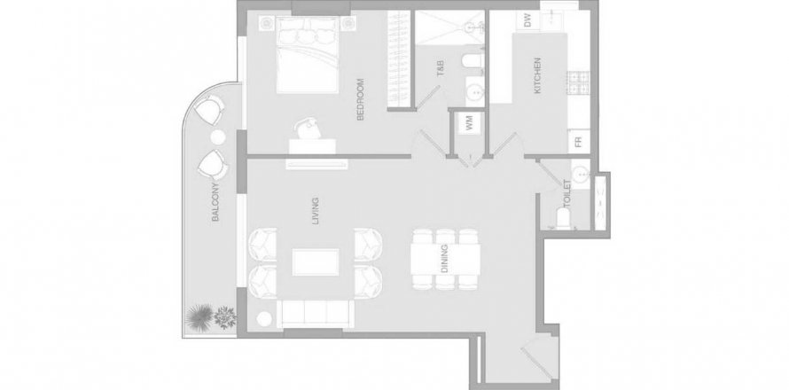 Apartment in VERDAN1A 3 in Dubai Land, UAE 1 bedroom, 84.73 sq.m. № 630759