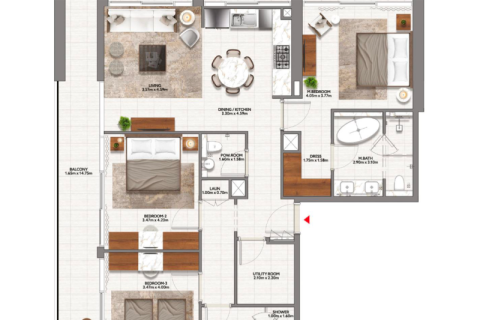 Apartament na sprzedaż w Dubai Hills Estate, Dubai, ZEA 1 pokój, 38 mkw., nr 732595 - zdjęcie 4