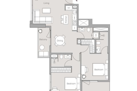 Dzīvoklis Jumeirah Village Circle, Dubaijā, AAE 1 istaba, 35 m2 Nr. 732596 - attēls 7