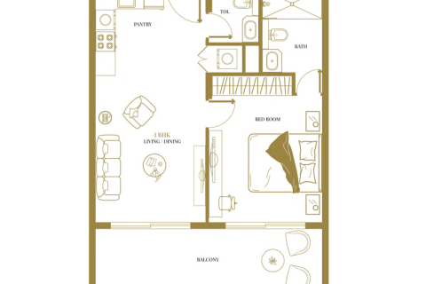 Apartament në Arjan, Dubai, Emiratet e Bashkuara Arabe 1 dhomë, 36 m2. № 732598 - Foto 9