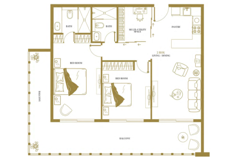Apartament në Arjan, Dubai, Emiratet e Bashkuara Arabe 1 dhomë, 36 m2. № 732598 - Foto 10
