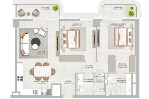 Müüa korter asukohaga Mina Rashid, Dubai, AÜE: 2 magamistoaga, 116.35 m² Nr 759790 - pilt 12