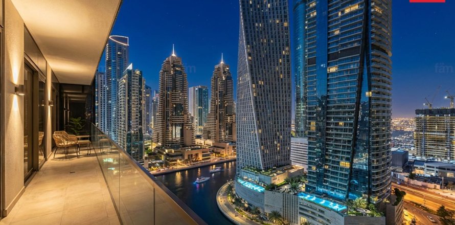 Apartmen di Dubai Marina, UAE 1 bilik tidur, 76.9 meter persegi № 678203