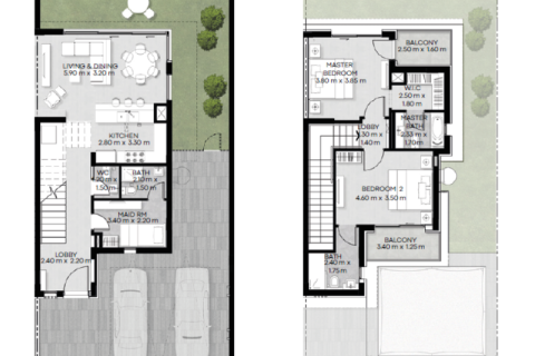 تاون هاوس للبيع في Al Hamra Village، رأس الخيمة، الإمارات العربية المتحدة 2 غرفة نوم ، رقم 690053 - صورة 20