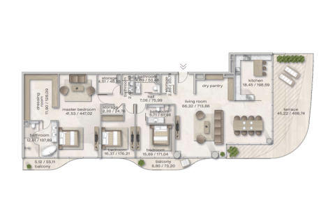 דירה למכירה ב Dubai, איחוד האמירויות  1 חדר שינה, 68 מ"ר, מספר 690052 - תמונה 11