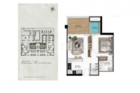 Apartment in Majan, Dubai, UAE 2 bedrooms, 92 sq.m. № 630081 - photo 14