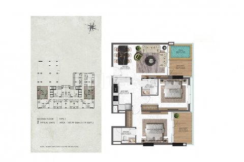 Apartment in Majan, Dubai, UAE 2 bedrooms, 92 sq.m. № 630081 - photo 15