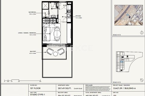 Apartemen di Jebel Ali, Dubai, UEA 2 kamar tidur, 102 m2 nomor 760202 - foto 12