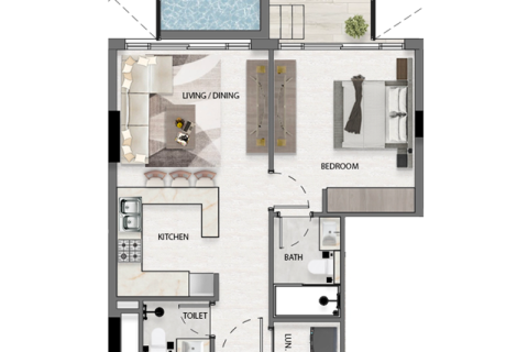 Apartman u Jumeirah Village Circle, Dubai, UAE 1 soba, 35 m2 Br. 732388 - fotografija 7