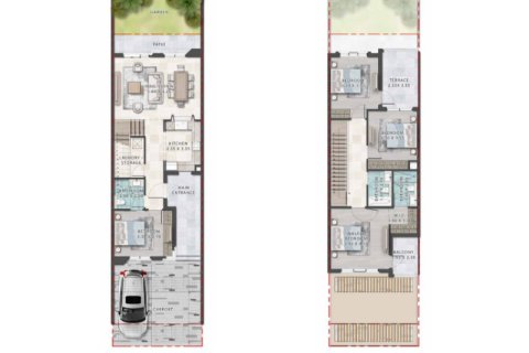 Купить таунхаус в Damac Lagoons, Дубай, ОАЭ 4 спальни, 216м2, № 689848 - фото 9